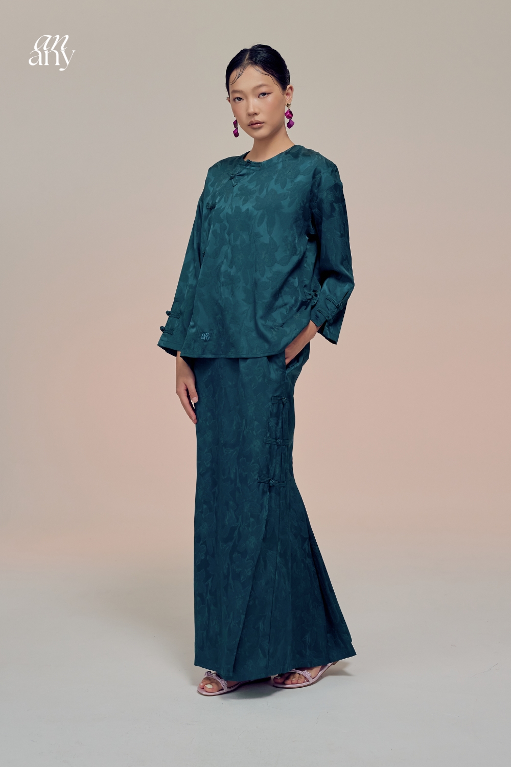 Damai Kurong Kedah Teal Green - Damai 2026 | Anany.co
