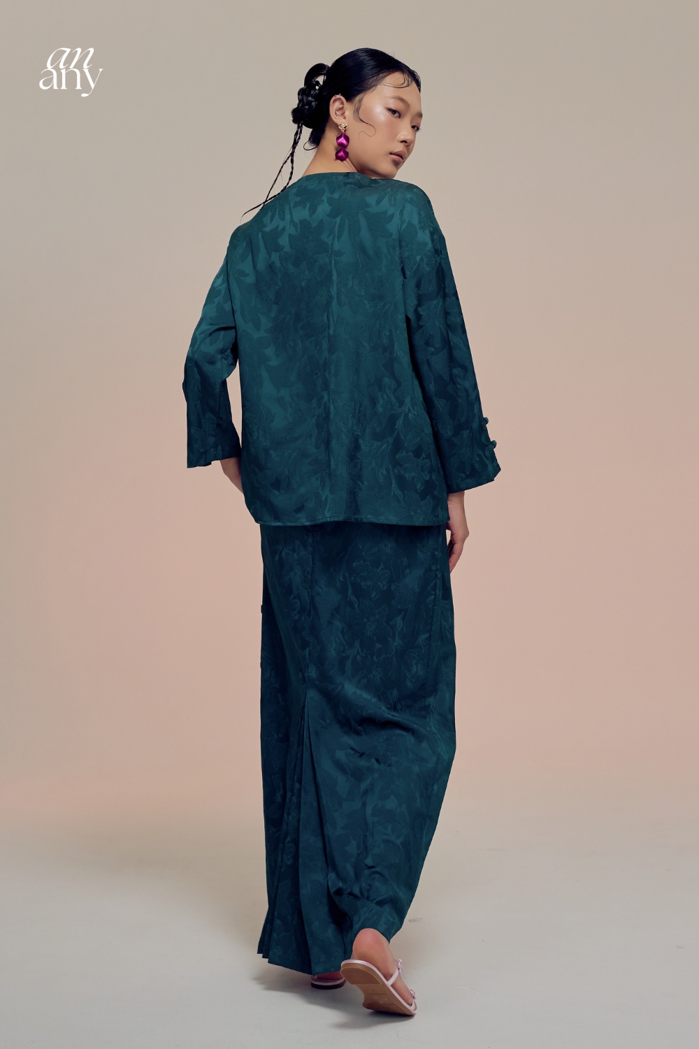 Damai Kurong Kedah Teal Green - Damai 2026 | Anany.co