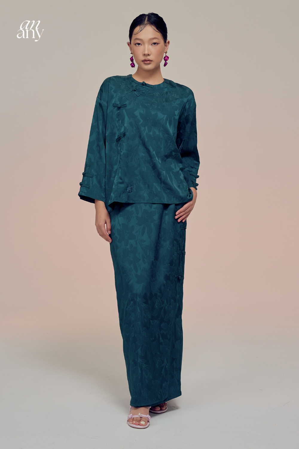 Damai Kurong Kedah Teal Green - Damai 2026 | Anany.co