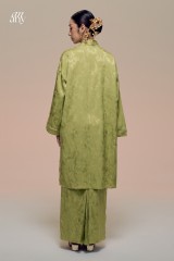 Damai Kurong Belah Panjang Lime Green 