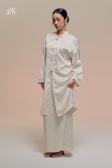 Damai Kurong Belah Panjang Off White 
