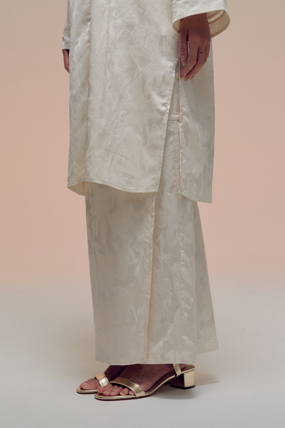 Damai Kurong Belah Panjang Off White 