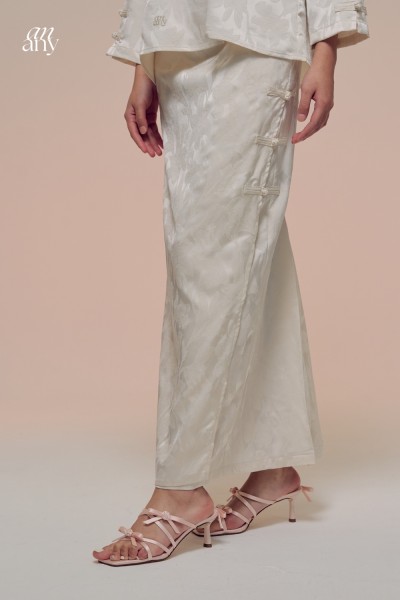 Damai Kurong Belah Panjang Off White 