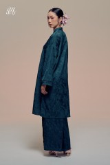 Damai Kurong Belah Panjang Teal green
