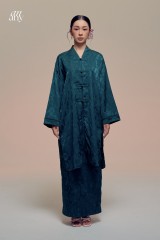 Damai Kurong Belah Panjang Teal green