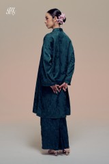 Damai Kurong Belah Panjang Teal green