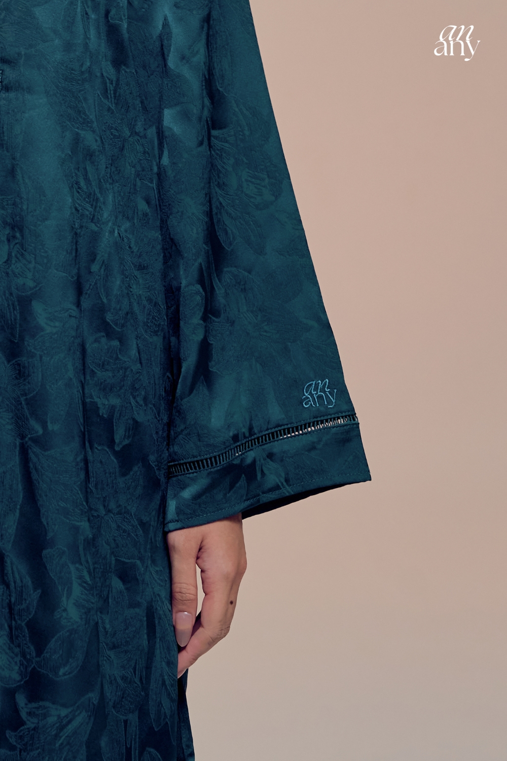 Damai Kurong Belah Panjang Teal green