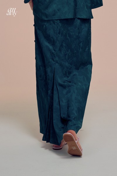 Damai Kurong Belah Panjang Teal green