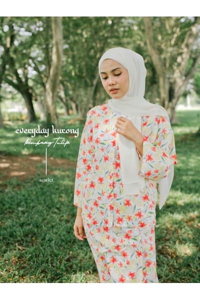 Kembang Tulip Kurong Scarlet