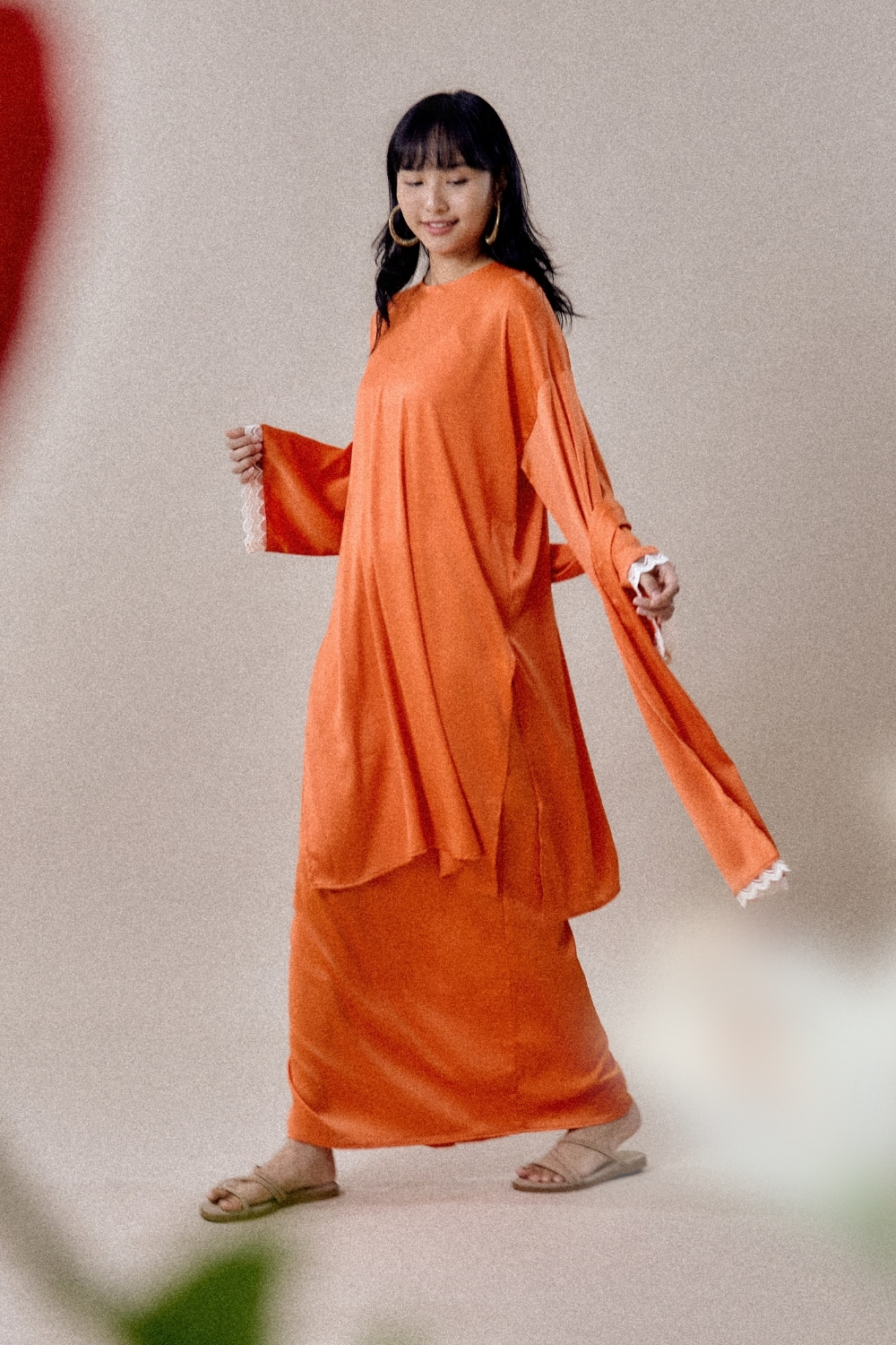 Kurong Sutra Mentari (orange tangerine) - YEAR END SALE | Anany.co