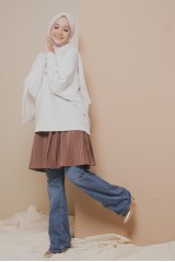 Pleated Mini Skirt Choco - Pleated Mini Skirt | Anany.co