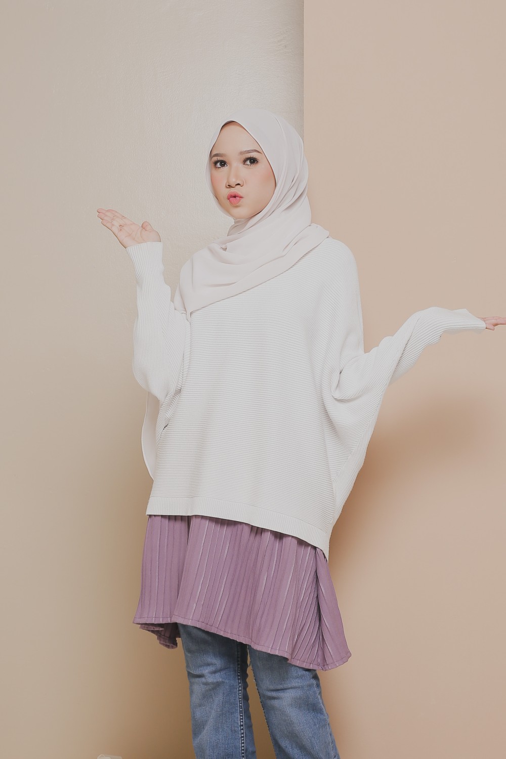 Pleated Mini Skirt Dusty Purple - Pleated Mini Skirt | Anany.co