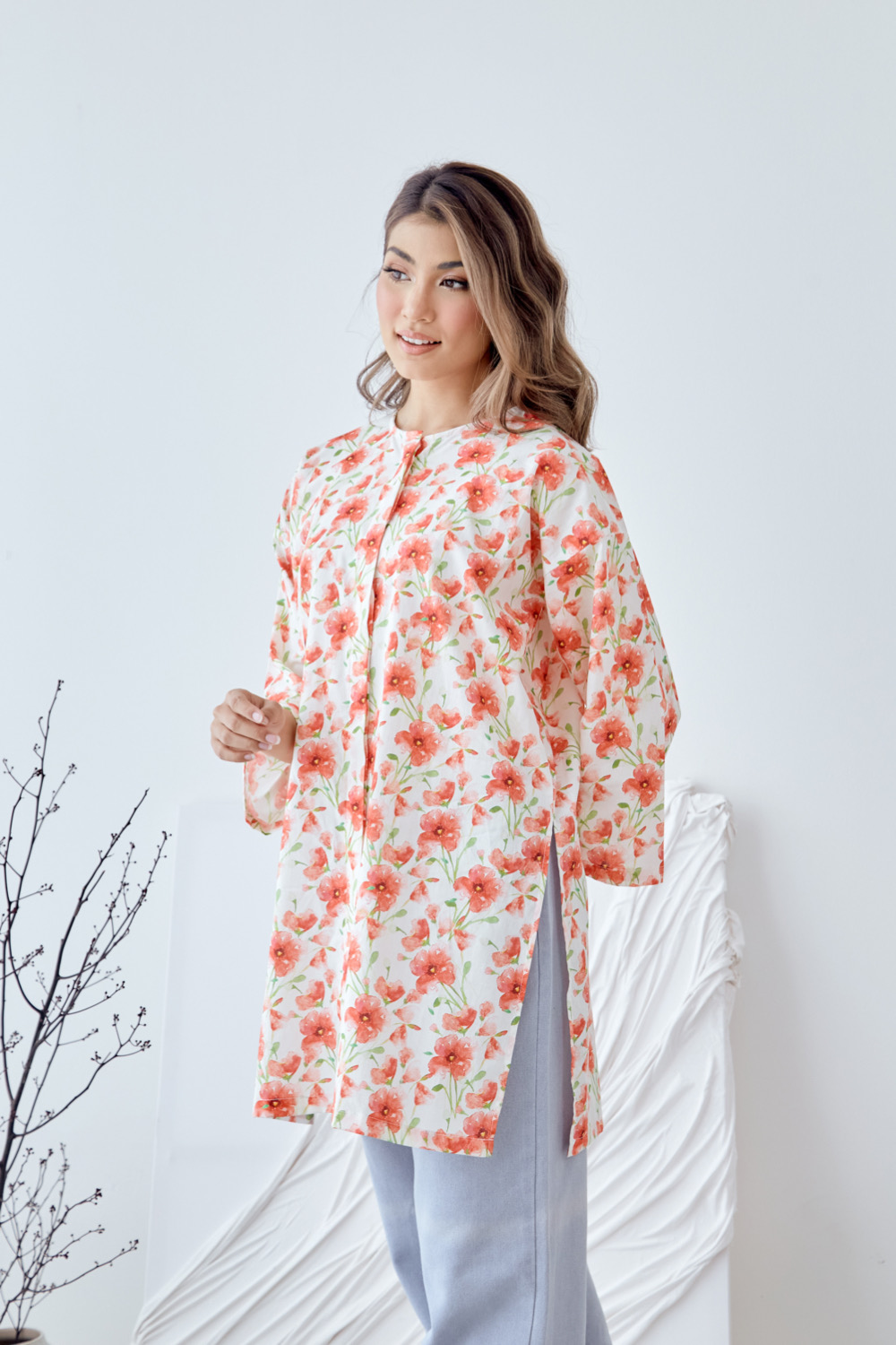 Teja Long Top Alamanda Merah - CASUAL | Anany.co