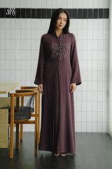 Timur Two Piece Dress Aubergine