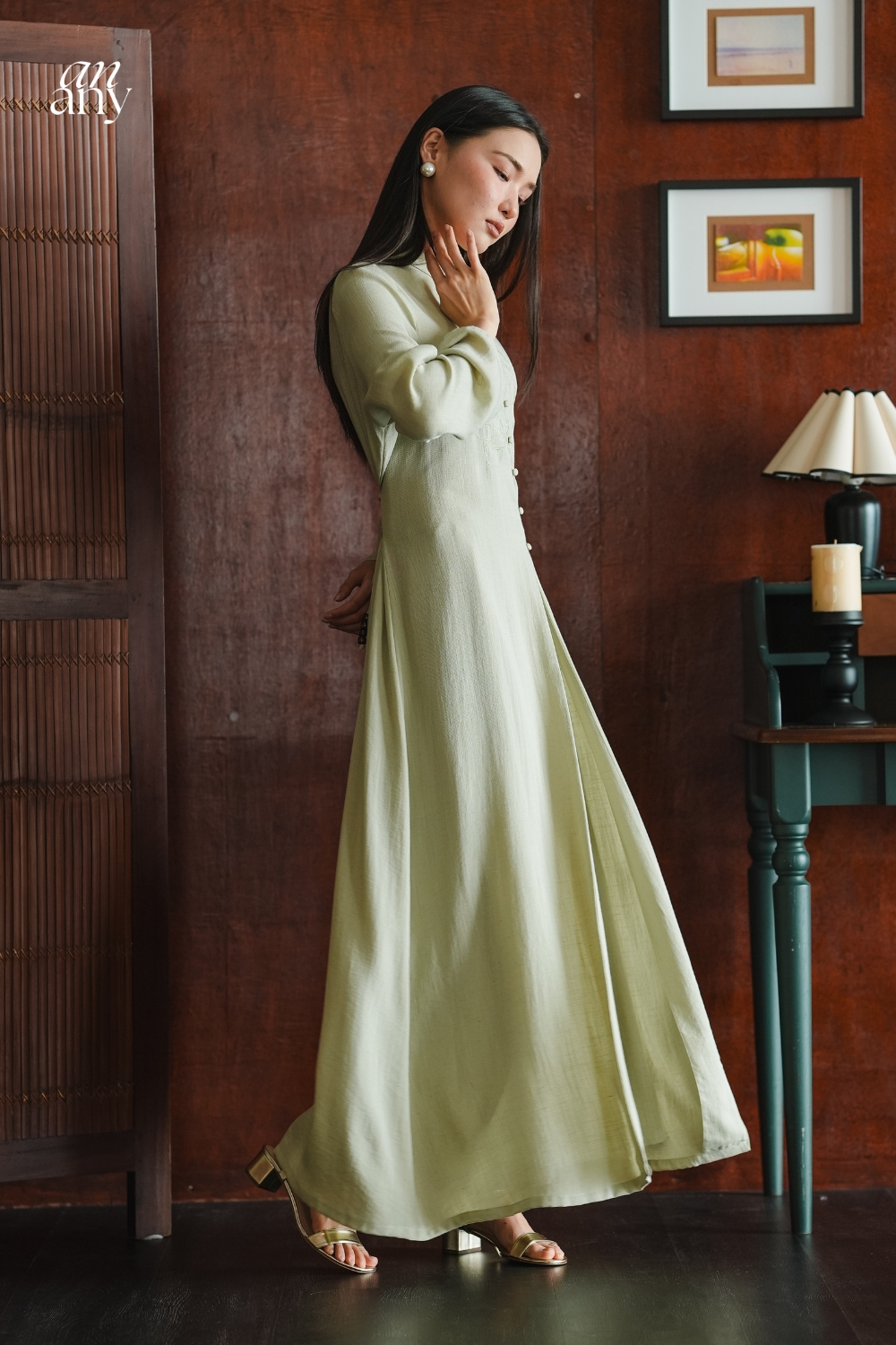 Timur Two Piece Dress Sage