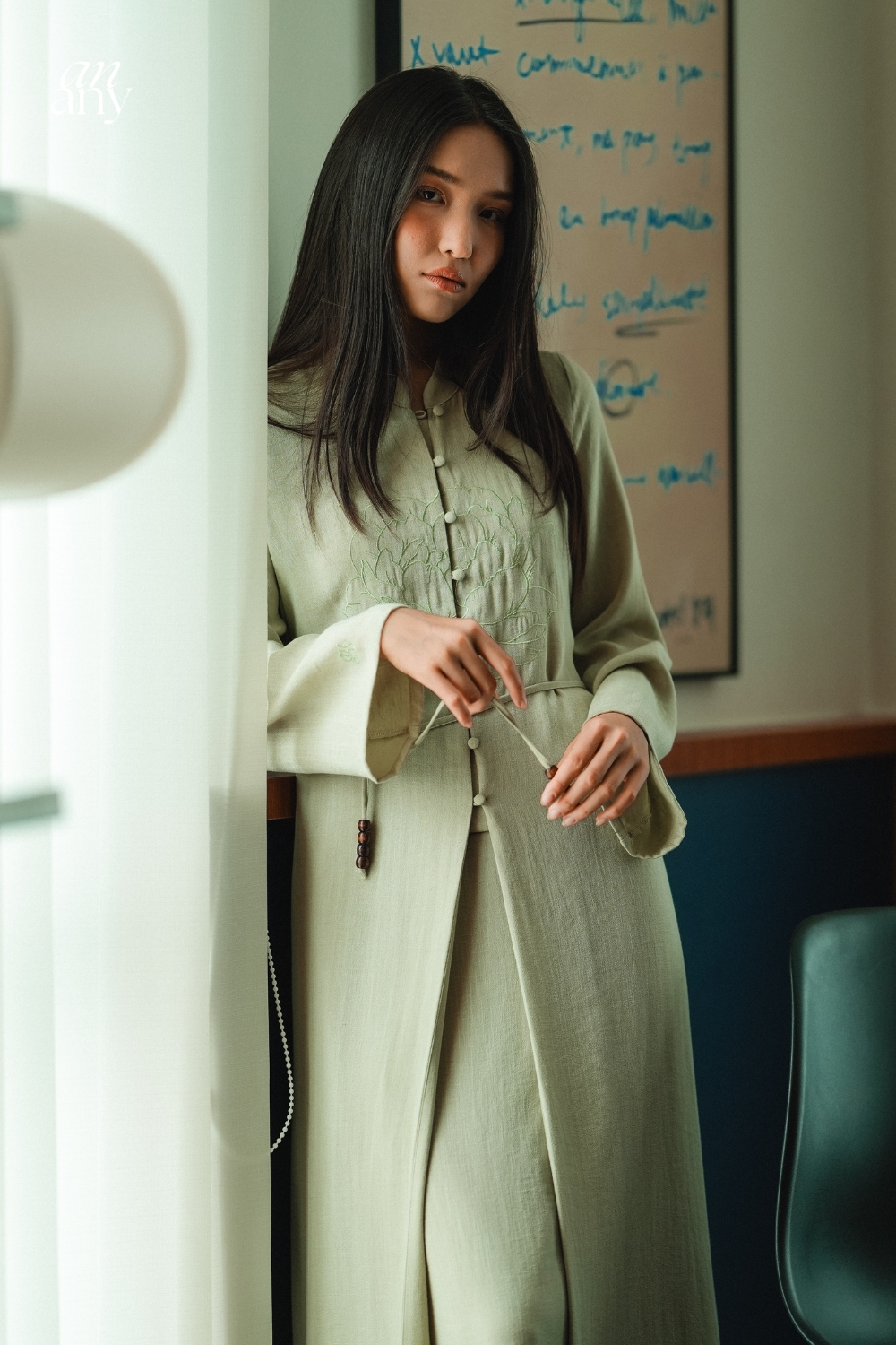 Timur Two Piece Dress Sage