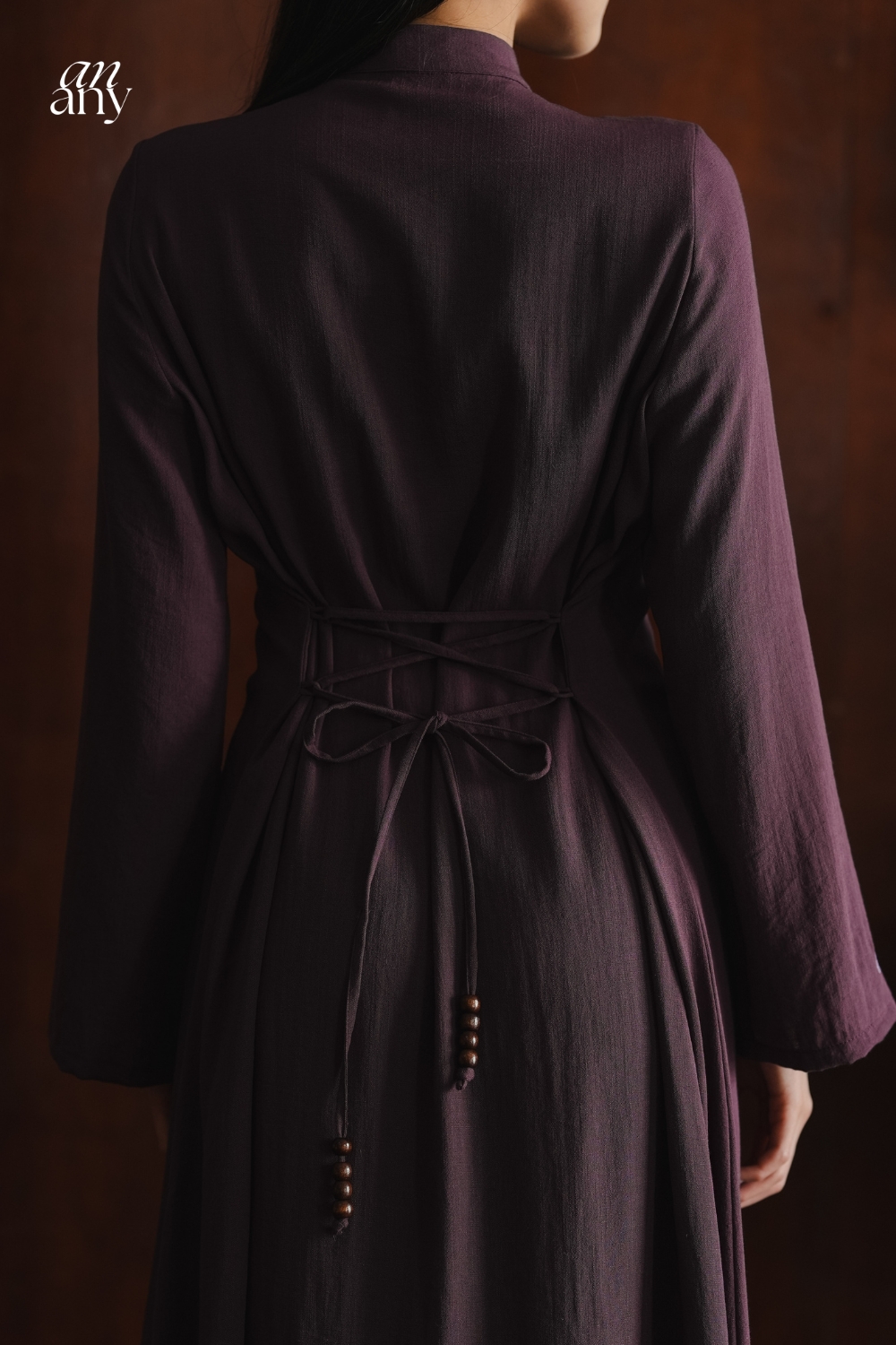 Timur Two Piece Dress Aubergine