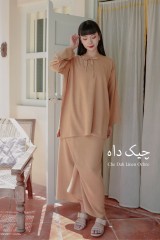 Che Dah Linen Ochre Kurong Ikat Pario - YEAR END SALE | Anany.co
