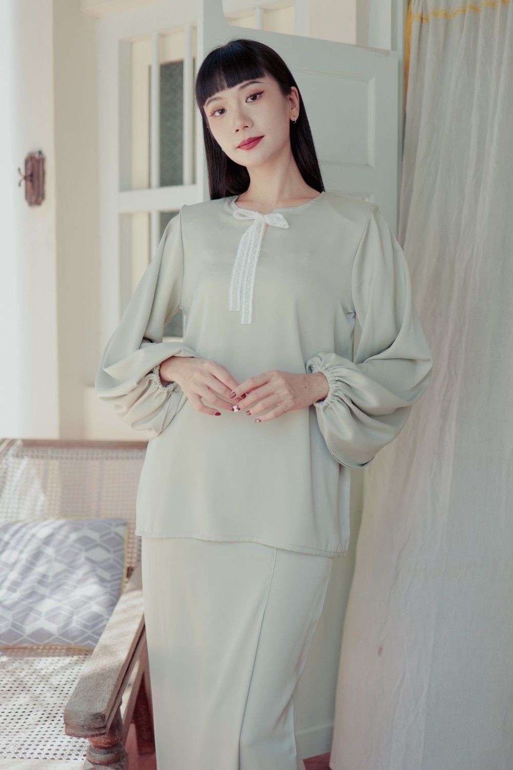 Che Indah Kurong Kedah Mint Tea - YEAR END SALE | Anany.co