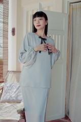Che Indah Kurong Kedah Powder Blue - YEAR END SALE | Anany.co