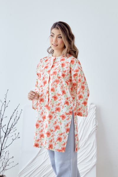 Teja Long Top Alamanda Merah